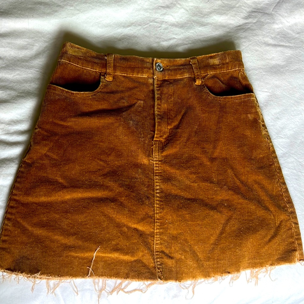 High waisted Corduroy skirt